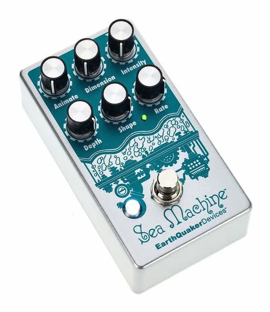 EarthQuaker Devices Sea Machine V3, led e interruttore a pedale