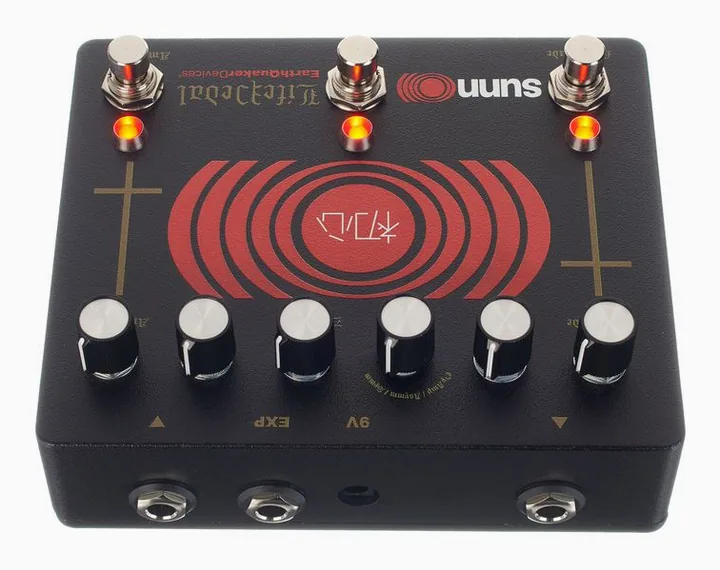 EarthQuaker Devices Sunn O))) Life Pedal V3, manopole viste dall'alto