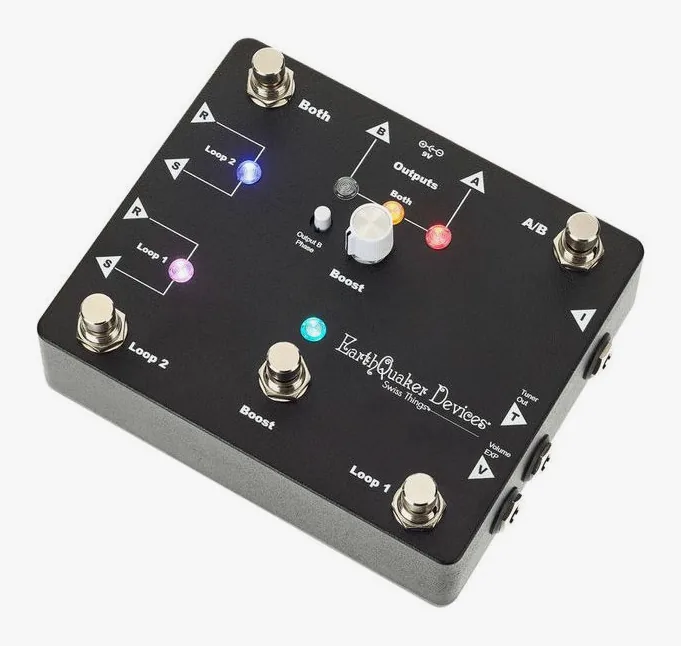 EarthQuaker Devices Swiss Things, connettori sul retro dell'unita