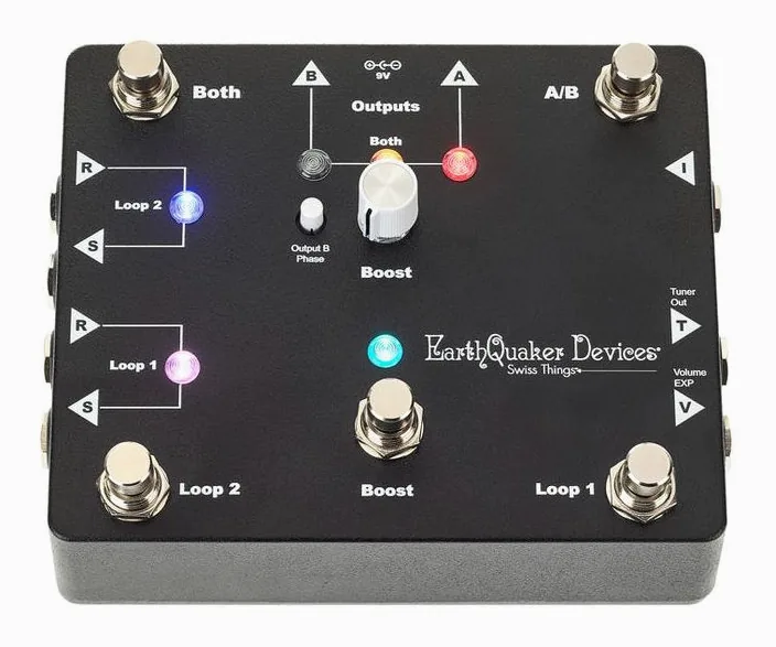 EarthQuaker Devices Swiss Things, ingressi e uscite laterali