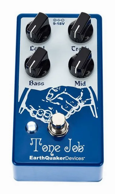 EarthQuaker Devices Tone Job V2 EQ & Booster, connettori sul retro dell'unita