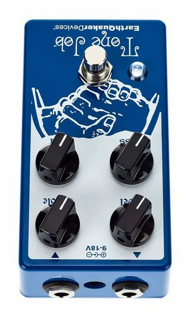EarthQuaker Devices Tone Job V2 EQ & Booster, manopole viste dall'alto