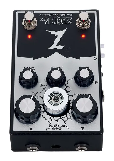 EarthQuaker Devices ZEQD PRE - Tube Preamp/Booster, logo e finiture del pannello frontale