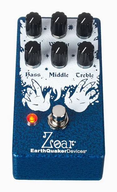 EarthQuaker Devices Zoar Dynamic Audio Distortion, ingressi e uscite laterali