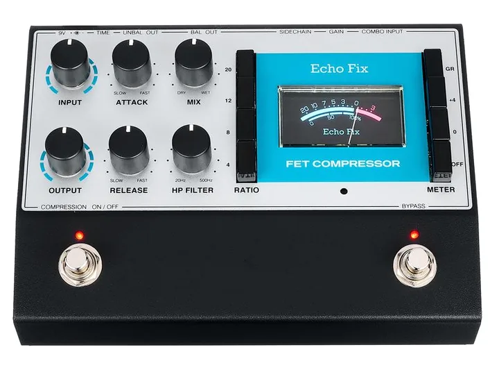 Echo Fix EF-P5 FET Compressor Pedal, manopole viste dall'alto