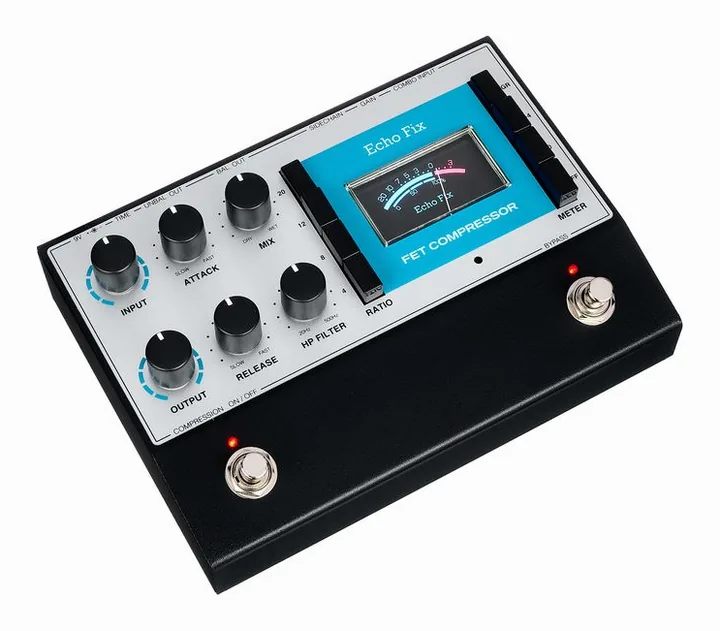 Echo Fix EF-P5 FET Compressor Pedal, connettori sul retro dell'unita