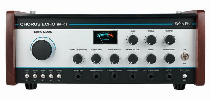 Echo Fix EF-X3 Chorus Echo Silver, led e interruttore a pedale