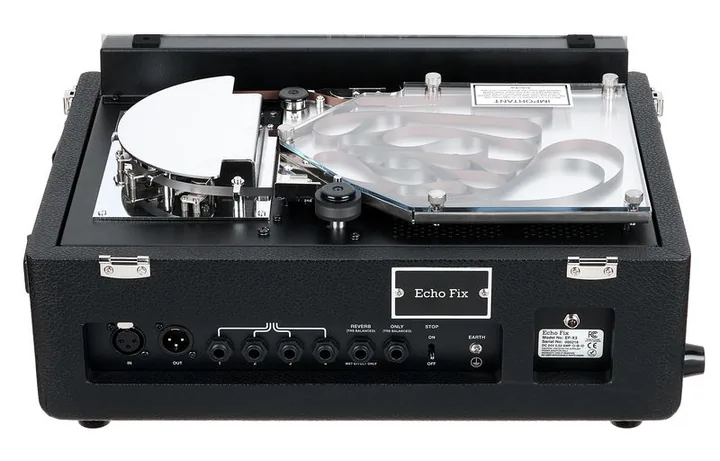 Echo Fix EF-X3 Chorus Echo Silver Tolex, ingressi e uscite laterali