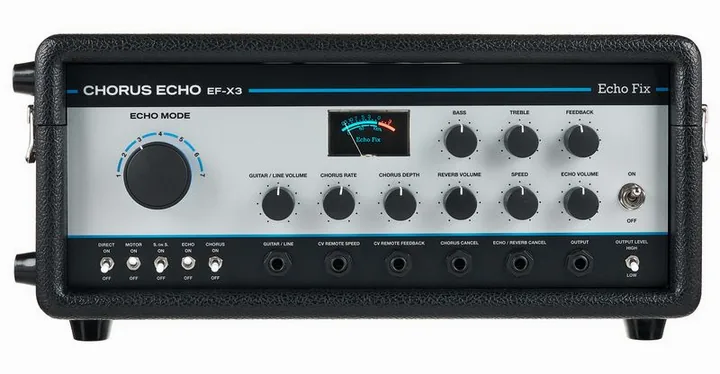 Echo Fix EF-X3 Chorus Echo Silver Tolex, grafica del pannello superiore