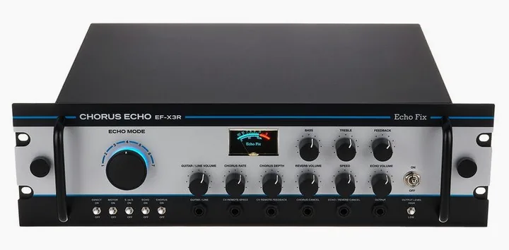 Echo Fix EF-X3R Chorus Echo Silver, manopole viste dall'alto