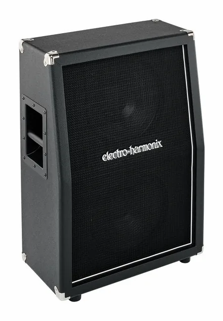 Electro Harmonix 2x12 Vertical Cabinet, logo e finiture del pannello frontale