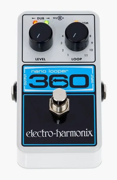 Electro Harmonix 360 Nano Looper, connettori sul retro dell'unita