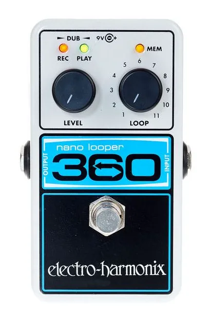 Electro Harmonix 360 Nano Looper, footswitch in primo piano
