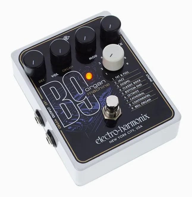 Electro Harmonix B9 Organ Machine, manopole viste dall'alto