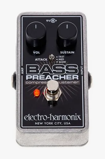 Electro Harmonix Bass Preacher, grafica del pannello superiore