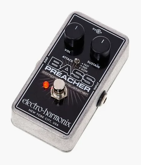 Electro Harmonix Bass Preacher visto di fronte