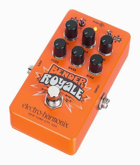 Electro Harmonix Bender Royale Fuzz Orange visto di fronte