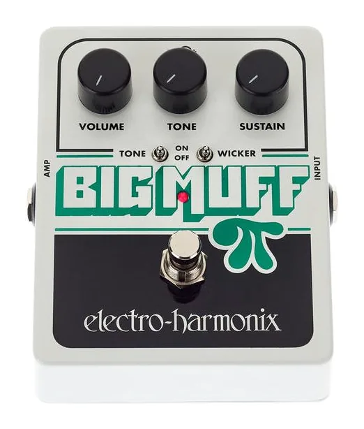 Electro Harmonix Big Muff Pi w. Tone Wicker, manopole viste dall'alto