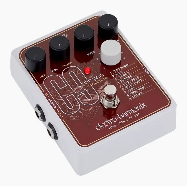 Electro Harmonix C9 Organ Machine, grafica del pannello superiore