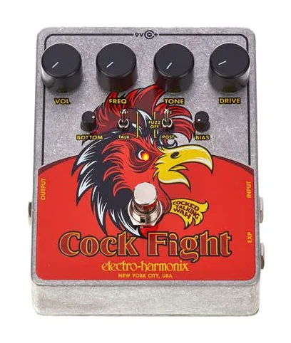 Electro Harmonix Cock Fight Cocked Wah, grafica del pannello superiore
