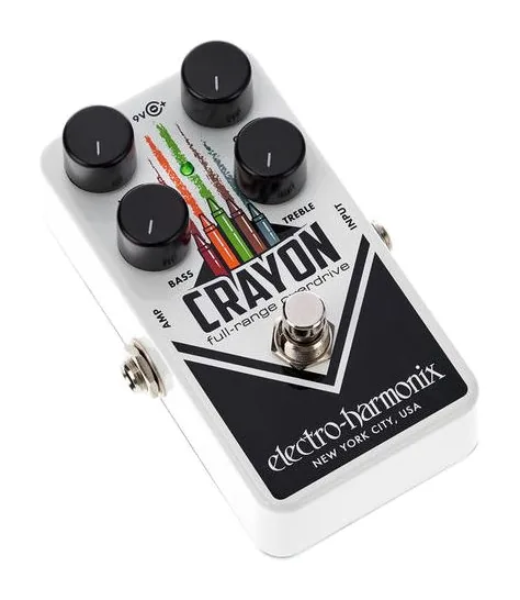 Electro Harmonix Crayon 69 Full-Range Overdrive, led e interruttore a pedale