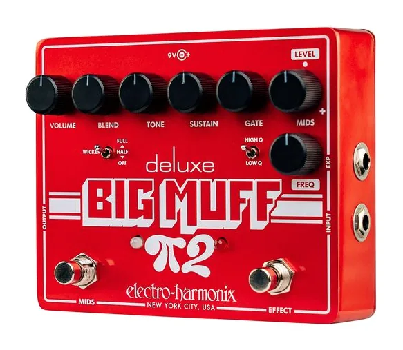Electro Harmonix Deluxe Big Muff Pi 2 Fuzz, connettori sul retro dell'unita