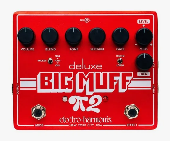 Electro Harmonix Deluxe Big Muff Pi 2 Fuzz, connettori sul retro dell'unita