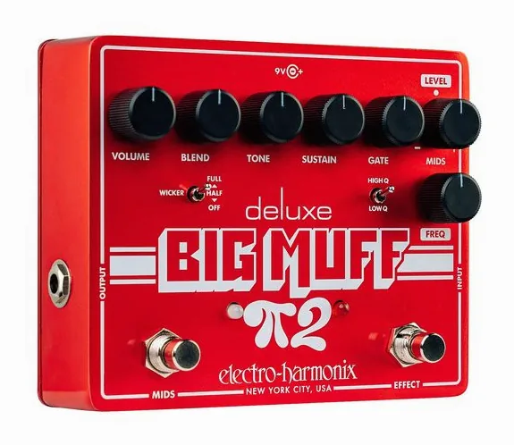 Electro Harmonix Deluxe Big Muff Pi 2 Fuzz, grafica del pannello superiore