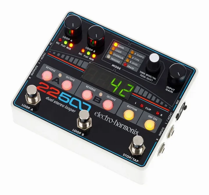 Electro Harmonix 22500 Dual Stereo Looper visto di fronte