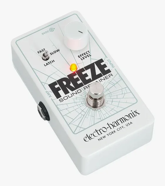 Electro Harmonix Freeze Sound Retainer, ingressi e uscite laterali