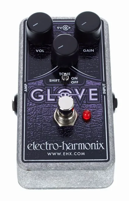 Electro Harmonix OD Glove, footswitch in primo piano