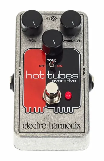 Electro Harmonix Hot Tubes Nano, led e interruttore a pedale