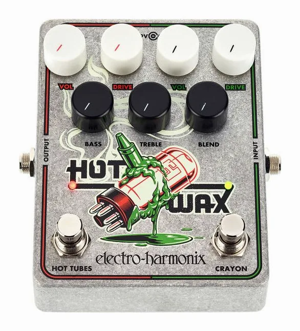 Electro Harmonix Hot Wax Dual Overdrive, ingressi e uscite laterali