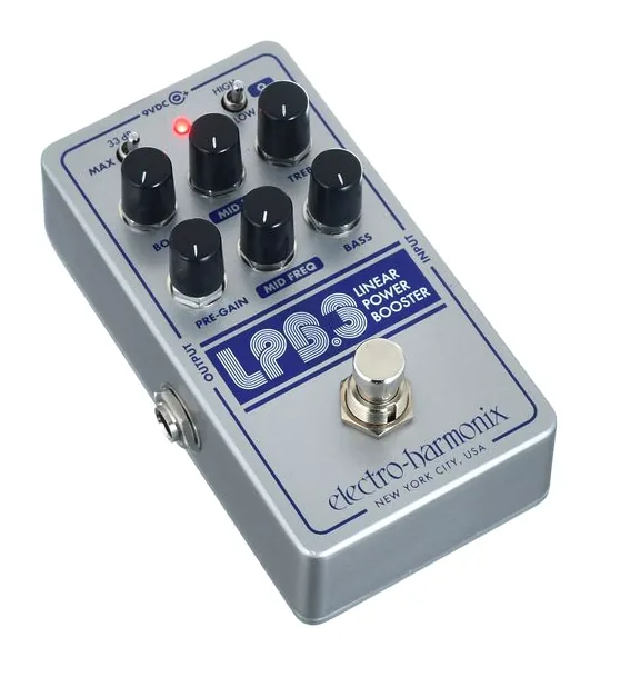 Electro Harmonix LPB-3 Boost & EQ, ingressi e uscite laterali