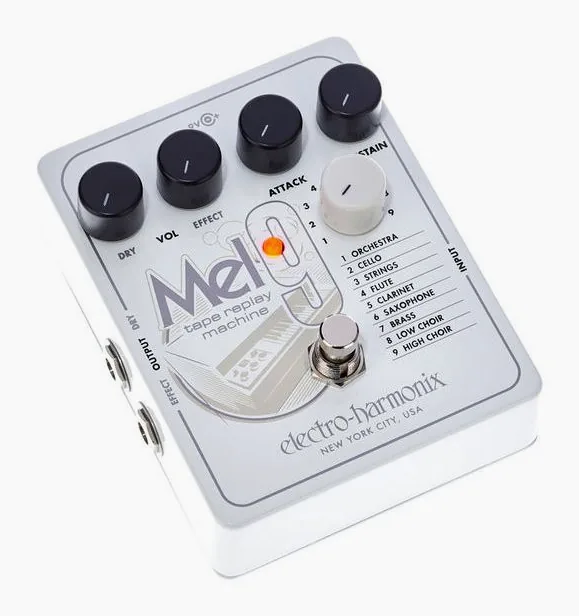 Electro Harmonix MEL9 Tape Replay Machine, led e interruttore a pedale