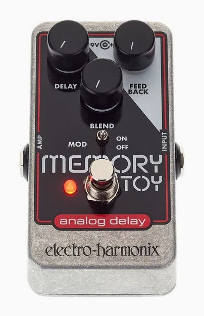 Electro Harmonix Memory Toy, manopole viste dall'alto