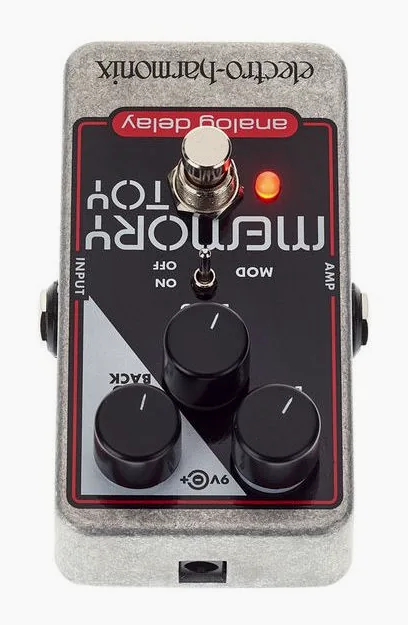 Electro Harmonix Memory Toy, led e interruttore a pedale