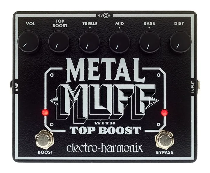 Electro Harmonix Metal Muff/ Top Boost, connettori sul retro dell'unita