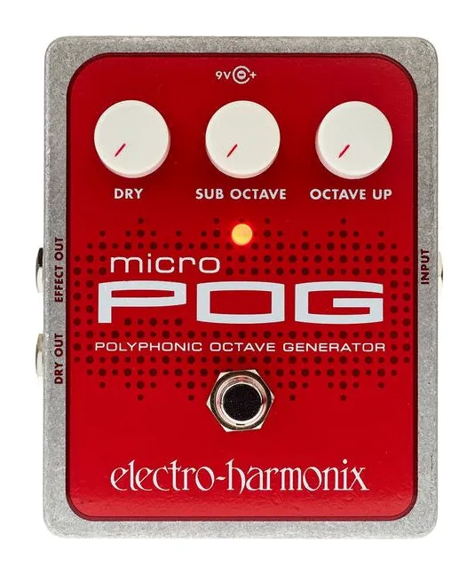 Electro Harmonix Micro POG, footswitch in primo piano