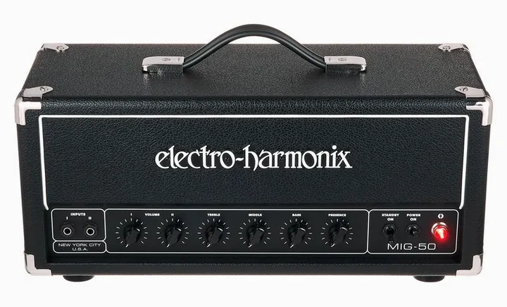 Electro Harmonix MIG-50 Head, vista laterale del cabinet