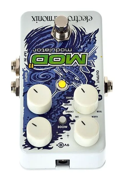 Electro Harmonix Mod 11 Modulator, manopole viste dall'alto