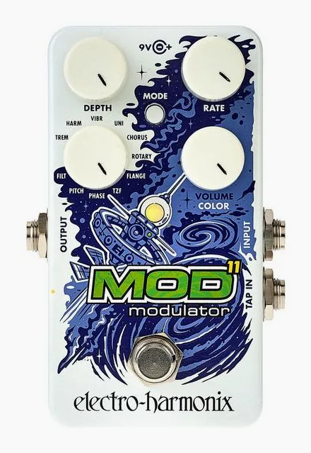 Electro Harmonix Mod 11 Modulator, led e interruttore a pedale