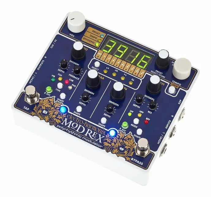 Electro Harmonix Mod Rex, connettori sul retro dell'unita