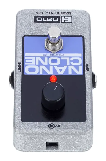 Electro Harmonix Nano Clone, connettori sul retro dell'unita