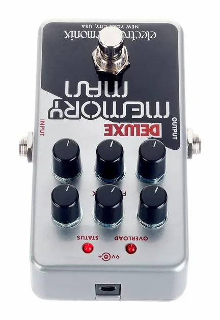 Electro Harmonix Nano Deluxe Memory Man, manopole viste dall'alto