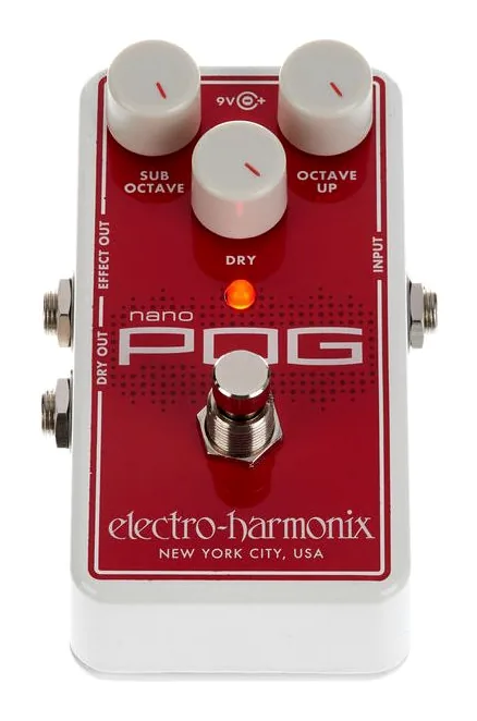 Electro Harmonix Nano POG, ingressi e uscite laterali