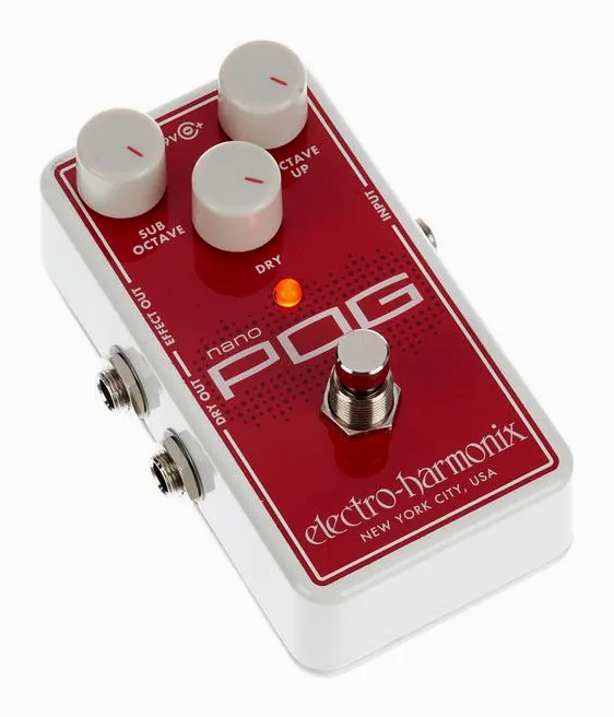 Electro Harmonix Nano POG, ingressi e uscite laterali
