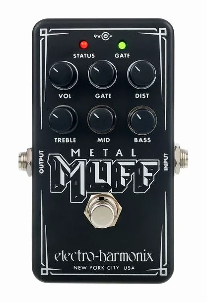 Electro Harmonix Nano Metal Muff Distortion, ingressi e uscite laterali