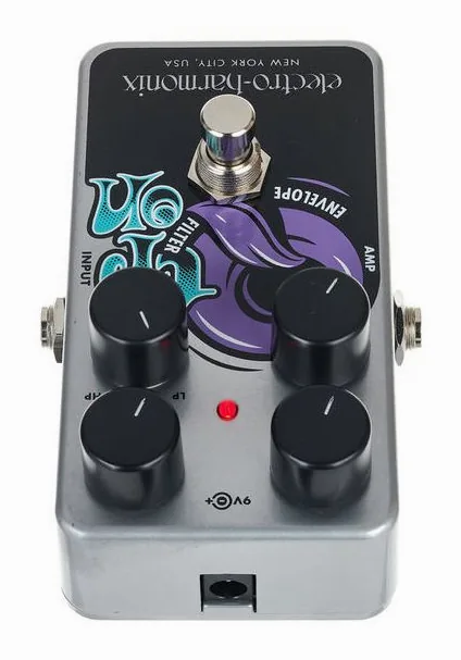 Electro Harmonix Nano Q-Tron Envelope Filter, connettori sul retro dell'unita