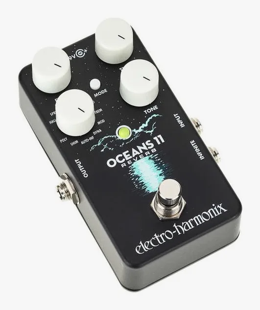Electro Harmonix Oceans 11 Reverb, grafica del pannello superiore